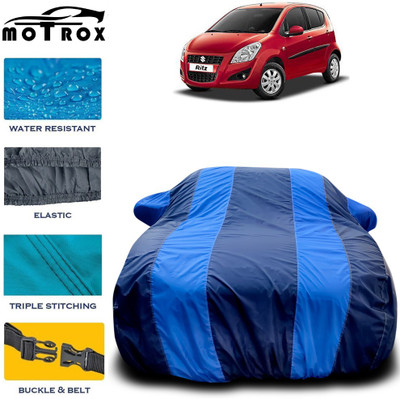 MoTRoX Car Cover For Maruti Suzuki Ritz (With Mirror Pockets)(Blue)