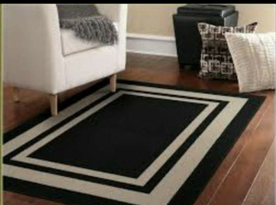 SR Handloom Brown Polyester Carpet(2 ft,  X 6 ft, Rectangle)