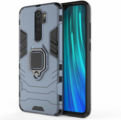 Maple Leaf creation Bumper Case for Maple Leaf Creation Tough Armor| Ring Holder & Kickstand in-Built for Poco M2 Blue(Blue, Ring Case)
