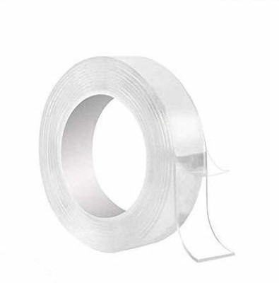 AlexVyan Double Sided Handheld Dispenser Cello Tape (Manual)(Set of 1, Transparent)