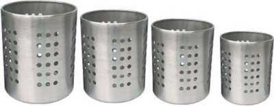 Bekner Empty Cutlery Holder Case(silver  Holds 30 Pieces)
