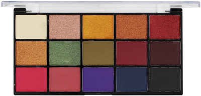 FASHION COLOUR PRO HD EYESHADOW PALETTE 15 SHADES ES15 SHADE 03 18 g(MULTI COLOUR)