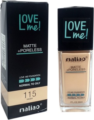 maliao Love Me Liquid Foundation Matte with Poreless Ivory Foundation(Ivory, 30 ml)