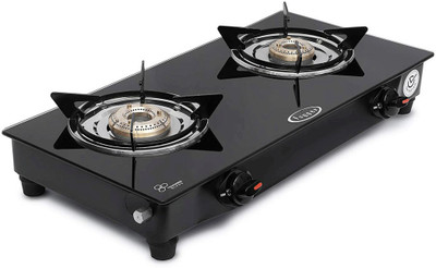 Fogger Imperio Glass Manual Gas Stove(2 Burners)