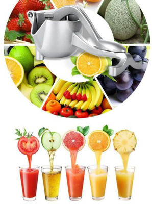 Vikas Aluminium Heavy Duty Manual Hand Juicer Squeeze Lime Orange Grape Fruit Presser Extractor Maker Aluminum Steel Hand Juicer(Silver)