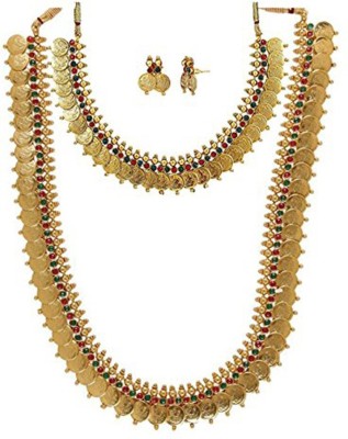 ZENEME Alloy Gold Jewellery Set(Pack of 1)