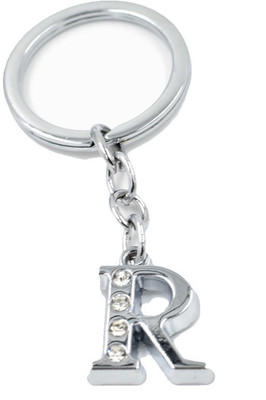 AFH Stylish Letter R Simple Alphabet Key Ring Key Chain Key Chain