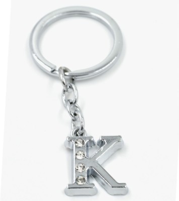 AFH Stylish Letter K Simple Alphabet Key Ring Key Chain Key Chain