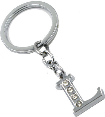 AFH Stylish Letter L Simple Alphabet Key Ring Key Chain Key Chain