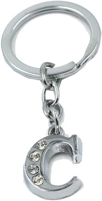 AFH Stylish Letter C Simple Alphabet Key Ring Key Chain Key Chain