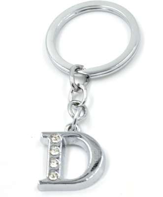 AFH Stylish Letter D Simple Alphabet Key Ring Key Chain Key Chain