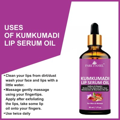 PARK DANIEL Premium Kumkumadi Lip Serum For Soft and Shiny Lips- Ideal for Men and Women (30 ml) Rose(Pack of: 1, 30 g)