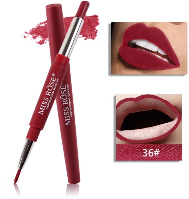 MISS ROSE professional make-up High Pigment lipstick 2in1 lipliner (lipstick lipliner 2in1)(Iris 36, 8.4 g)