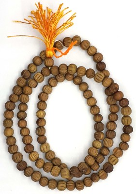 Spherulemuster Chandan Mala (108+1) Beads with Original Chandan Fragrance Wood Necklace
