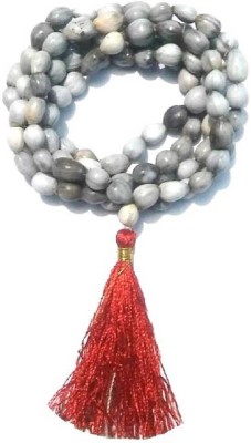 Cyan spritual Natural Vaijayanti Mala 108+1 Knotted Beads Mala for Lakshmi Puja, Chant (Jaap) & Wear Purpose Vaijanthi Mala, Vajanti Mala Wood Chain Wood Chain