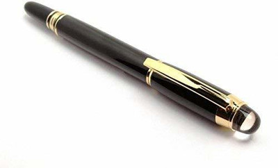 Haimac Premium Baoer H079GV classic Starwalker black color with gold trimed Plain Roller Pen Roller Ball Pen(Ink Color - Black)