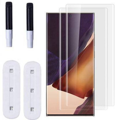 KadWaniya Edge To Edge Tempered Glass for Samsung Galaxy S23 Ultra 5G Tempered Glass(Pack of 2)