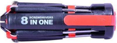 ashaworld Best Quality 8 In 1 Multi Screwdriver With LED Portable Torch Combination Screwdriver Set (Pack of 8) Combination Screwdriver Set(Pack of 8)