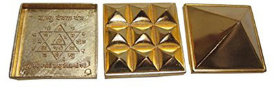 AIR9999 Mix Metal Multilayer Pyramid Closed Set with vastu devta Yantra at Bottom Plated Yantra
