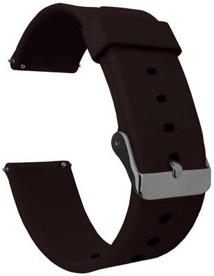 ACM WSM7A22BR1521F Watch Strap Silicone Belt 22mm for Noise Noisefit Active ( Smartwatch Casual Classic Band Brown) Smart Watch Strap(Brown)