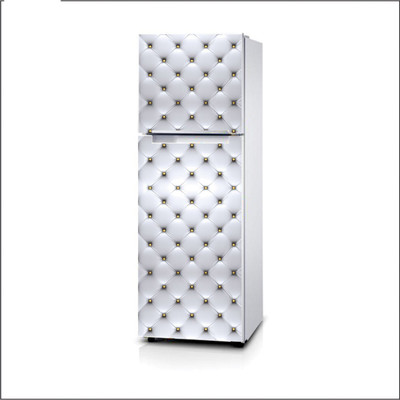 AH Decals 60 cm Artistic Décor Royal White Designer Fridge Wrap Stickers-33 Removable Sticker(Pack of 1)