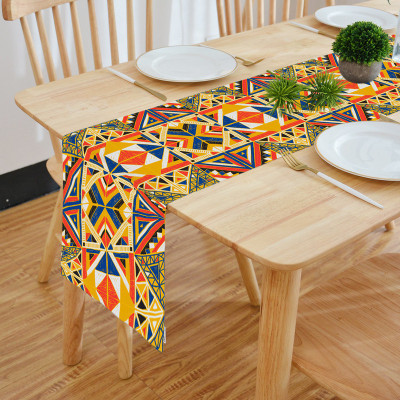 HOMADORN Multicolor 182 cm Reversible Table Runner(Cotton)