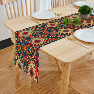 HOMADORN Multicolor 182 cm Reversible Table Runner(Cotton)