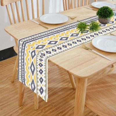 HOMADORN Multicolor 182 cm Reversible Table Runner(Cotton)