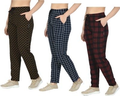 IndiWeaves Checkered Women Multicolor Track Pants