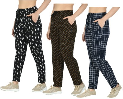 IndiWeaves Checkered Women Multicolor Track Pants