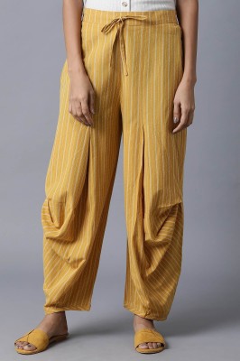 W Relaxed Women Yellow Trousers