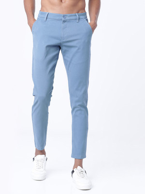 HIGHLANDER Slim Fit Men Blue Trousers
