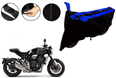 VTF Two Wheeler Cover for Honda(CB1000R Plus, Black, Blue)