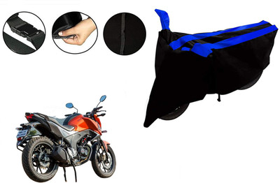 VTF Two Wheeler Cover for Honda(CB, Black, Blue)