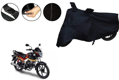 Mdstar Two Wheeler Cover for Mahindra(Centuro, Black)