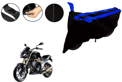 VTF Two Wheeler Cover for Mahindra(Mojo, Black, Blue)