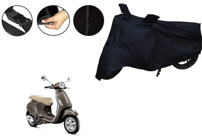 VTF Two Wheeler Cover for Piaggio(Vespa SXL 150, Black)