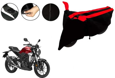 VTF Two Wheeler Cover for Honda(CB300R, Black, Red)