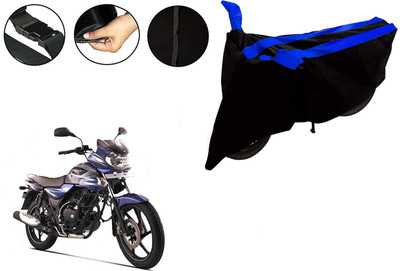 VTF Two Wheeler Cover for Bajaj(Discover 135, Black, Blue)