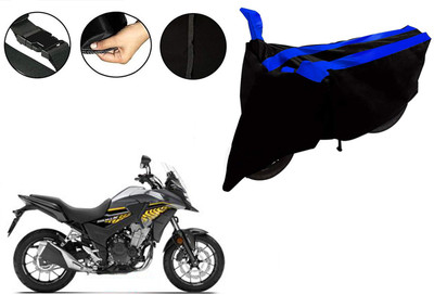 VTF Waterproof Two Wheeler Cover for Honda(CB 500, Black, Blue)