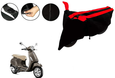 VTF Two Wheeler Cover for Piaggio(Vespa SXL 125, Black, Red)