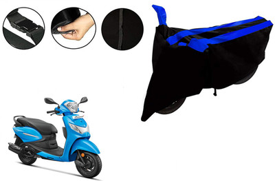 VTF Two Wheeler Cover for Hero(Passion Plus, Black, Blue)