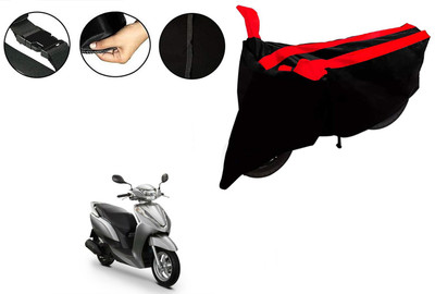 VTF Two Wheeler Cover for Honda(Activa 4G, Black, Red)