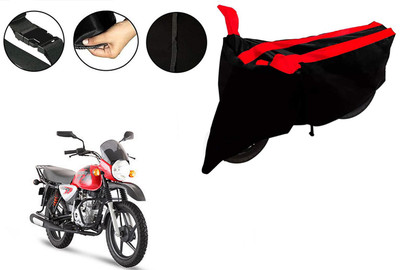 VTF Two Wheeler Cover for Bajaj(Boxer BM 150, Black, Red)