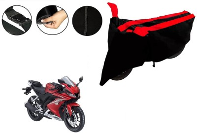 VTF Two Wheeler Cover for Yamaha(YZF R15 Ver 2.0, Black, Red)