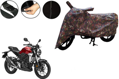 VTF Waterproof Two Wheeler Cover for Honda(CB300R, Green)