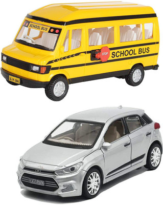 amisha gift gallery Centy Toys i20 with School Bus Car Toy for Kids(Multicolor)