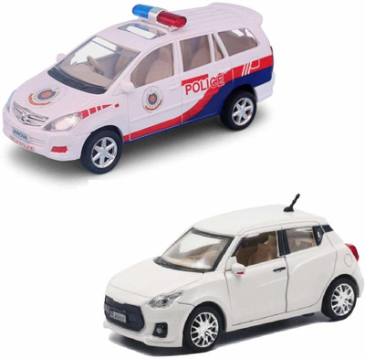 amisha gift gallery Centy Toys Swift Car with Police Chess Car Toy for Kids (Colour Assorted, As Per Availability )(White, Pack of: 1)