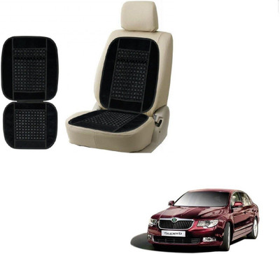 KOZDIKO Velvet Seating Pad For  Skoda Superb(Cars Black)