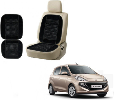 KOZDIKO Velvet Seating Pad For  Hyundai Santro Xing(Cars Black)